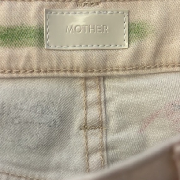 Sold-out MOTHER Moto-Rabbit Printed High-Waisted Rider Jeans size 24 (26) - Picture 12 of 14